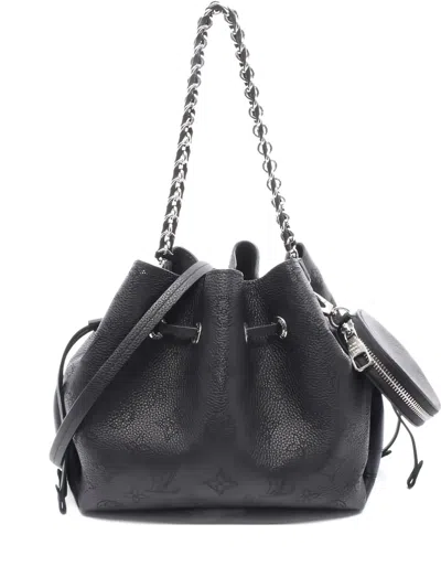 Pre-owned Louis Vuitton 2010 Bella Mahina Chain Shoulder Bag In Black