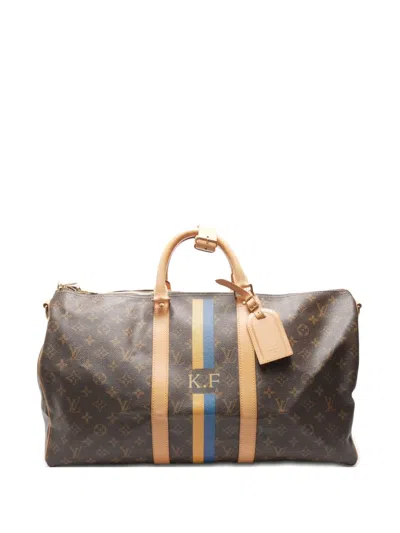 Pre-owned Louis Vuitton 2010 Boston Bandouliere 50 Bag In Brown