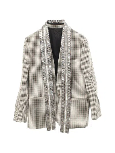 Pre-owned Louis Vuitton 2010 Check Wool Jacket In Neutrals