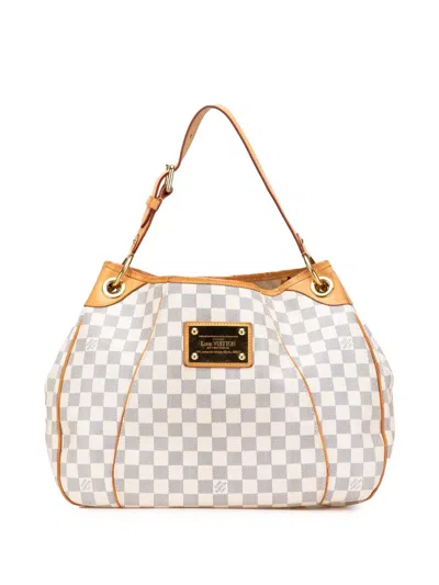 Pre-owned Louis Vuitton 2010 Damier Azur Galliera Pm Shoulder Bag