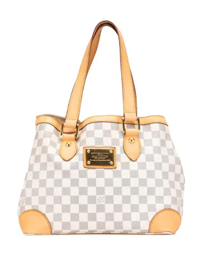 Pre-owned Louis Vuitton 2010 Damier Azur Hampstead Pm Tote Bag