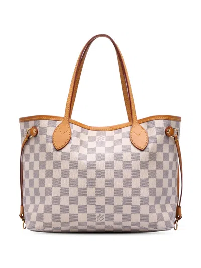 Pre-owned Louis Vuitton 2010 Damier Azur Neverfull Pm Tote Bag
