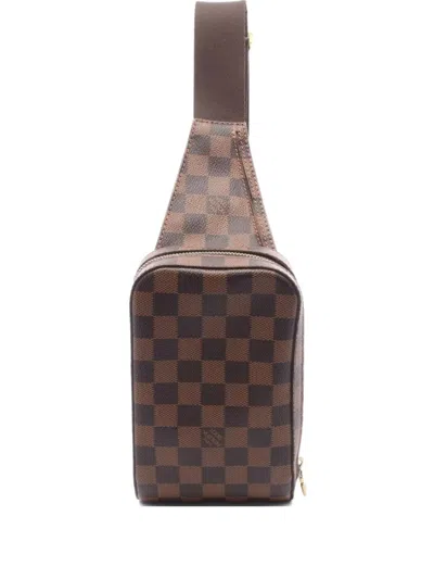 Pre-owned Louis Vuitton 2010 Damier Body Bag In Brown