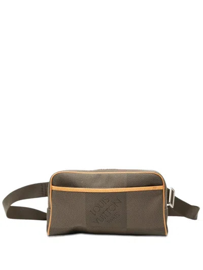 Pre-owned Louis Vuitton 2010 Damier Geant Acrobat Belt Bag In Brown