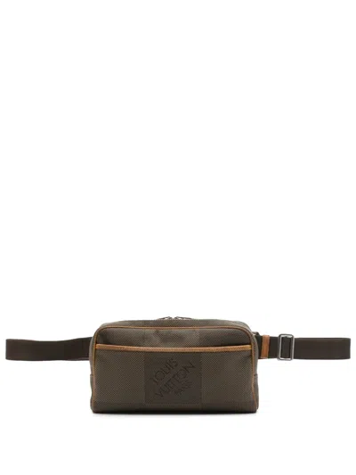 Pre-owned Louis Vuitton 2010 Damier Geant Acrobat Belt Bag In Brown