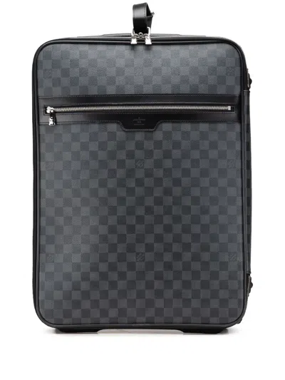 Pre-owned Louis Vuitton 2010 Damier Graphite Pegase 55 Travel Bag
