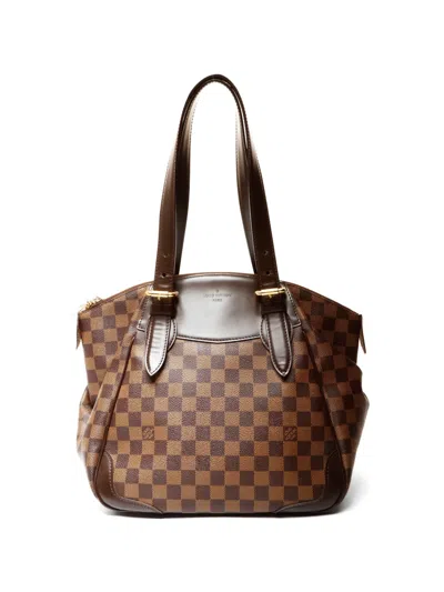 Pre-owned Louis Vuitton 2010 Damier Tote Bag In Brown