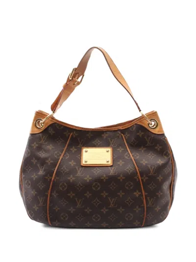 Pre-owned Louis Vuitton 2010 Galliera Pm Shoulder Bag In Brown