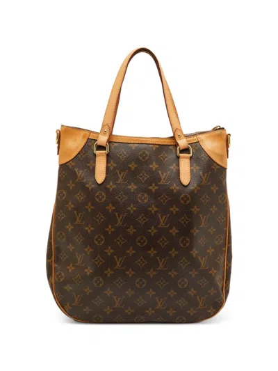 Pre-owned Louis Vuitton 2010 Gm Odeon Monogram Tote Bag In Brown
