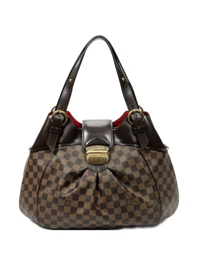 Pre-owned Louis Vuitton 2010 Gm Sistina Tote Bag In Brown