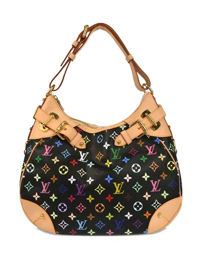 Pre-owned Louis Vuitton 2010 Greta Shoulder Bag In Black