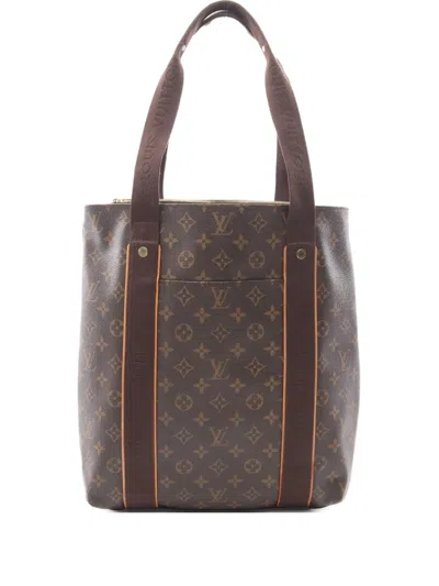Pre-owned Louis Vuitton 2010 Hippopotamus Bobourg Monogram Tote Bag In Brown