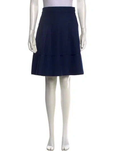 Pre-owned Louis Vuitton 2010's Knee-length Skirt In Blue