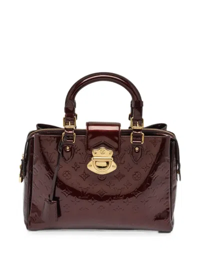 Pre-owned Louis Vuitton 2010 Melrose Avenue Monogram Satchel Bag In Red