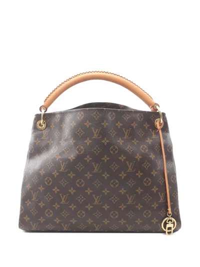 Pre-owned Louis Vuitton 2010 Monogram Artsy Mm Hobo Bag In Brown