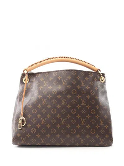 Pre-owned Louis Vuitton 2010 Monogram Artsy Mm Hobo Bag In Brown