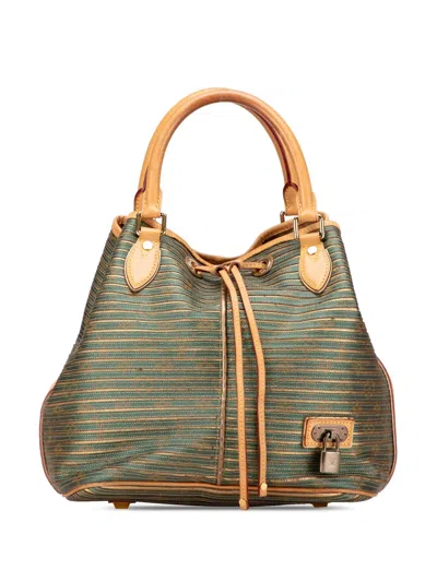 Pre-owned Louis Vuitton 2010 Monogram Eden Neo Bucket Bag In Brown