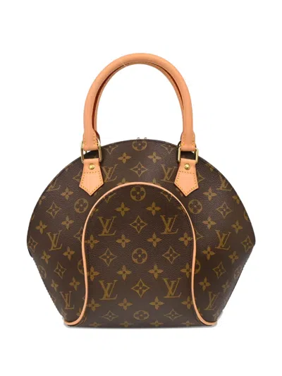 Pre-owned Louis Vuitton 2010 Monogram Ellipse Pm Handbag In Brown