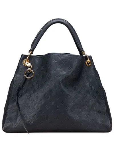 Pre-owned Louis Vuitton 2010 Monogram Empreinte Artsy Mm Hobo Bag In Blue