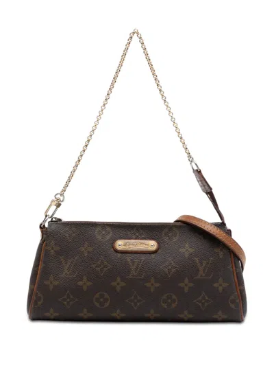 Pre-owned Louis Vuitton 2010 Monogram Eva Satchel In Brown