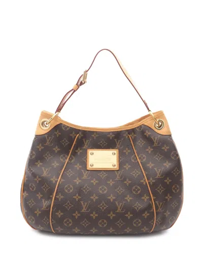 Pre-owned Louis Vuitton 2010 Monogram Galliera Pm Shoulder Bag In Brown