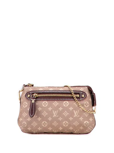 Pre-owned Louis Vuitton 2010 Monogram Idylle Mini Pochette Accessoires Handbag In Pink