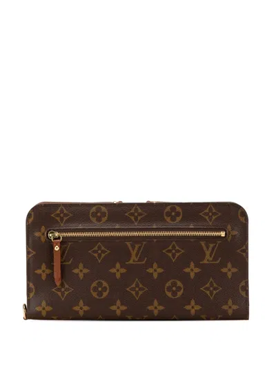 Pre-owned Louis Vuitton 2010 Monogram Insolite Organizer Wallet Long Wallets In Brown