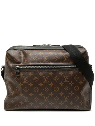 Pre-owned Louis Vuitton 2010 Monogram Macassar Torres Messenger Bag Crossbody Bag In Brown