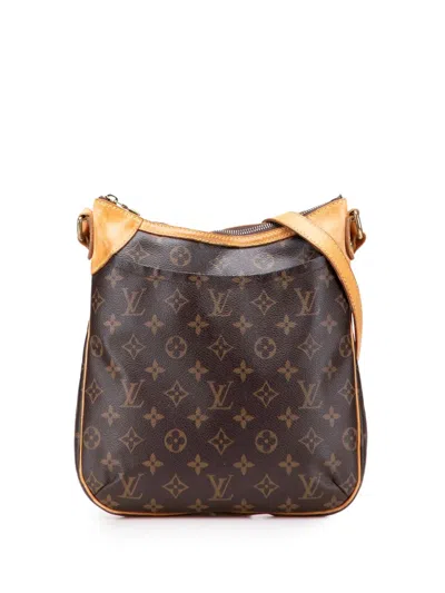 Pre-owned Louis Vuitton 2010 Monogram Odeon Pm Crossbody Bag In Brown
