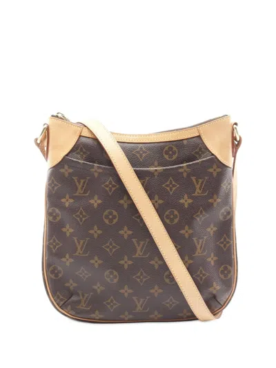 Pre-owned Louis Vuitton 2010 Monogram Odeon Pm Shoulder Bag In Brown