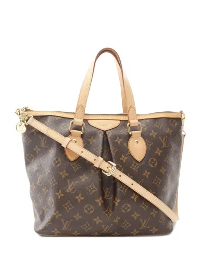 Pre-owned Louis Vuitton 2010 Monogram Palermo Handbag In Brown
