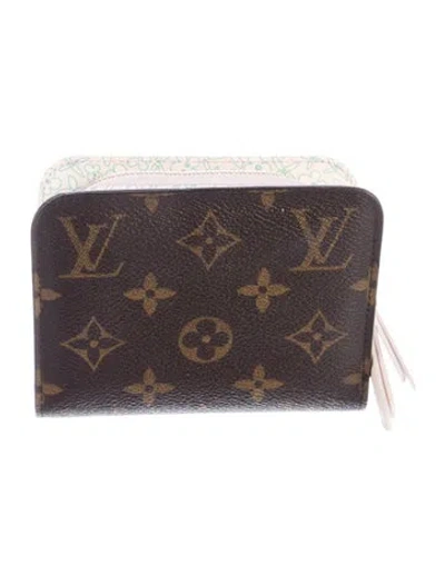 Pre-owned Louis Vuitton 2010 Monogram Pattern Zippy Wallet In Brown