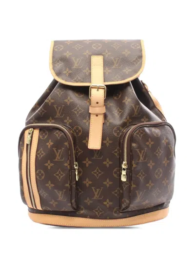 Pre-owned Louis Vuitton 2010 Monogram Sac A Dos Bosphore Backpack In Brown