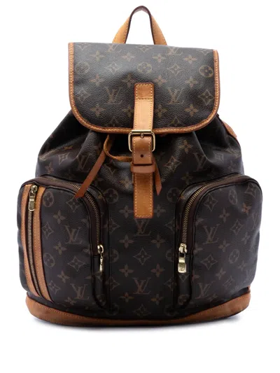 Pre-owned Louis Vuitton 2010 Monogram Sac A Dos Bosphore Backpack In Brown