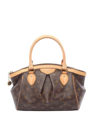 Pre-owned Louis Vuitton 2010 Monogram Tivoli Pm Handbag In Brown