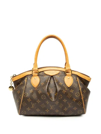 Pre-owned Louis Vuitton 2010 Monogram Tivoli Pm Handbag In Brown