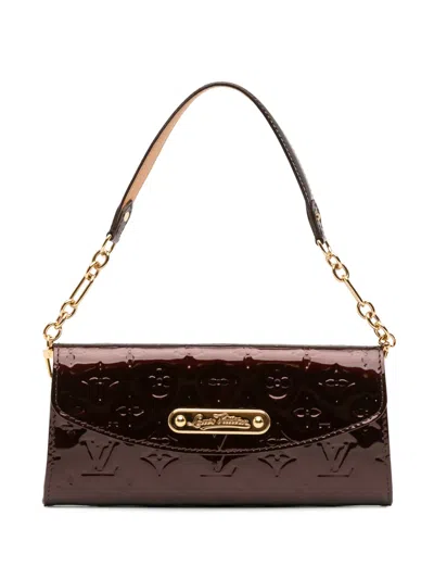 Pre-owned Louis Vuitton 2010 Monogram Vernis Sunset Boulevard Shoulder Bag In Purple
