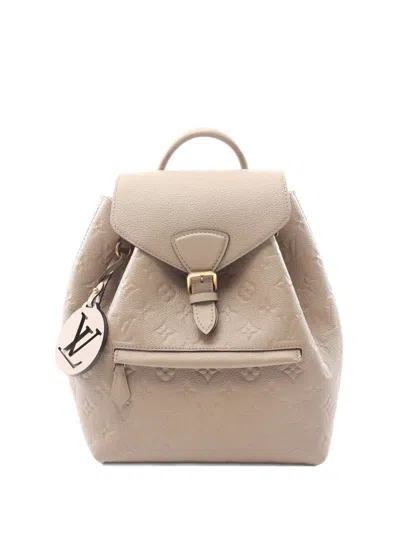 Pre-owned Louis Vuitton 2010 Montsouris Pm Backpack In Pink