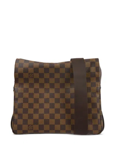 Pre-owned Louis Vuitton 2010 Naviglio Shoulder Bag In Brown