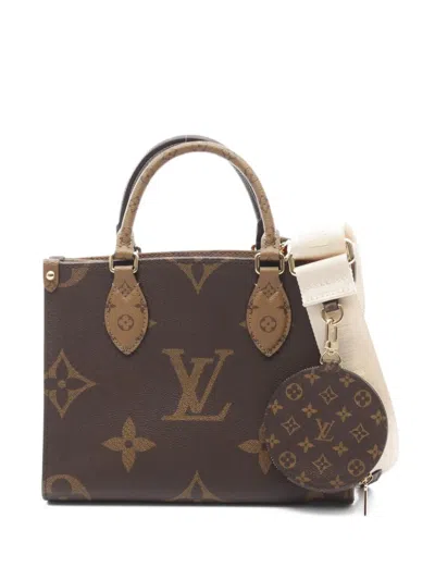 Pre-owned Louis Vuitton 2010 On-the-go Pm Handbag In Brown