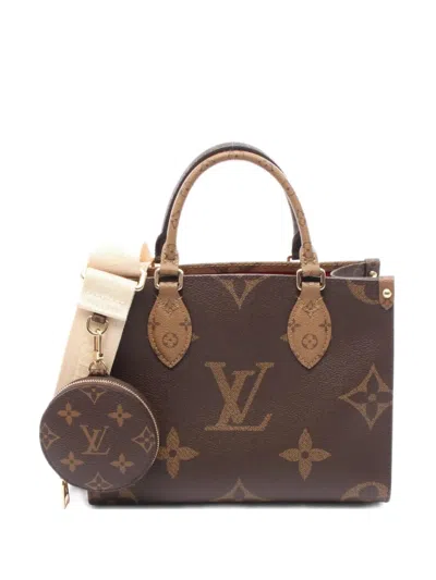 Pre-owned Louis Vuitton 2010 On-the-go Pm Handbag In Brown