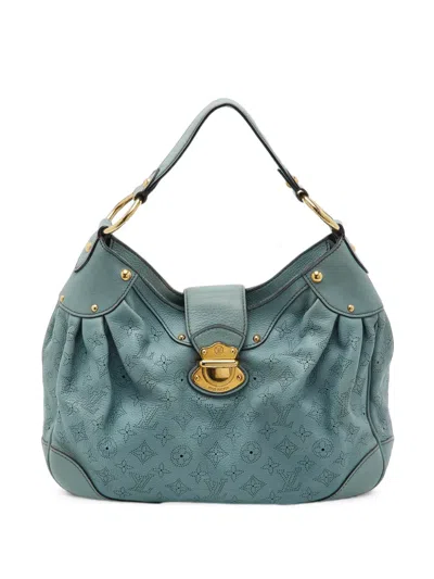 Louis Vuitton 2010 Pm Solar Mahina Shoulder Bag In Blue
