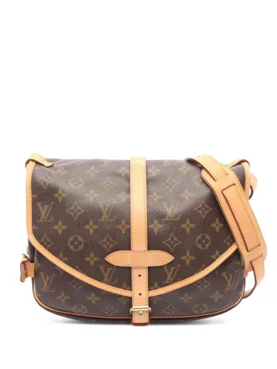 Pre-owned Louis Vuitton 2010 Saumur 30 Monogram Shoulder Bag In Brown