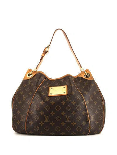 Pre-owned Louis Vuitton 2010 Small Galliera Shoulder Bag In Brown