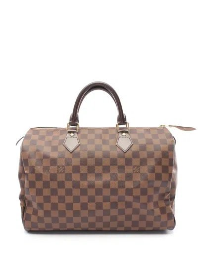 Pre-owned Louis Vuitton 2010 Speedy 35 Handbag In 褐色