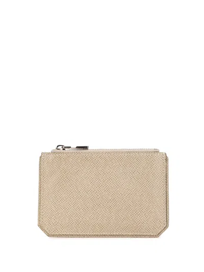 Pre-owned Louis Vuitton 2010 Taiga Pochette Cles Coin Pouch In Brown