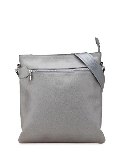 Pre-owned Louis Vuitton 2010 Taiga Sasha Crossbody Bag In Gray