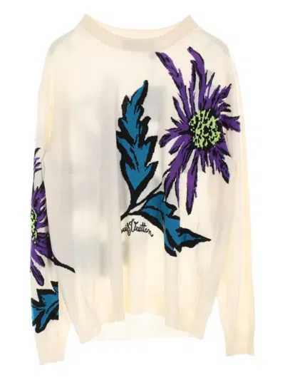 Pre-owned Louis Vuitton 2010 Thistle-knit Jumper In Neutral