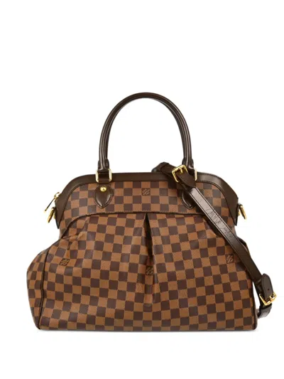 Pre-owned Louis Vuitton 2010 Trevi Gm Two-way Bag In Brown