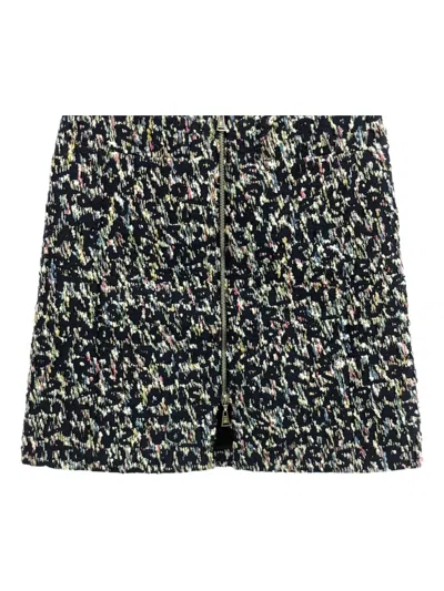 Pre-owned Louis Vuitton 2010 Tweed Skirt In Black
